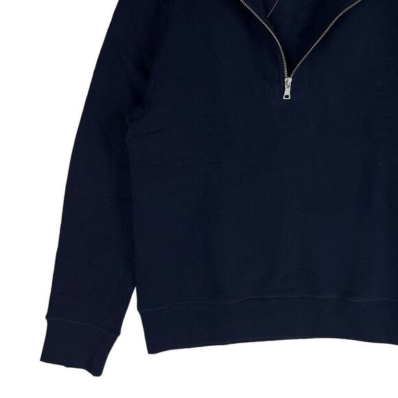 New Men's Store US L Navy Sweater Half Zip Pullover Sweatshirt  - Picture 7 of 10